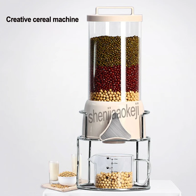 

1700ml New Commercial Creative Oatmeal Machine Kitchen Grain Dispenser Home Food Cereal Storage Tank Whole grains Sealed Barrel