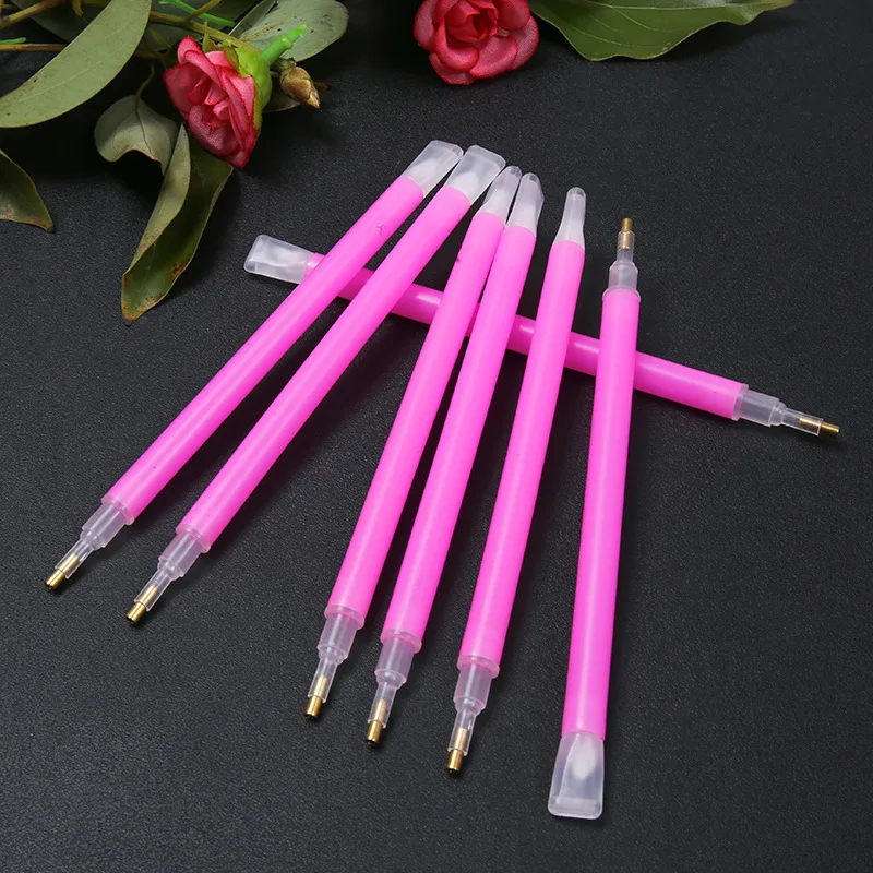 1PC 3 Heads Drill Pen Rhinestone Sticky Pen DIY Diamond Embroidery Pen Diamond Painting Tools Rhinestone Dotting Pens