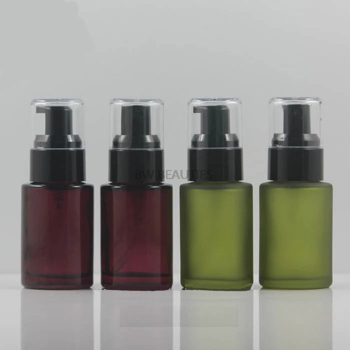 30ml Green Red Empty Perfume Spray Bottle,Empty Emulsion Bottle, Cosmetic Lotion Bottle ,Glass Spray Bottle, Cosmetic Container