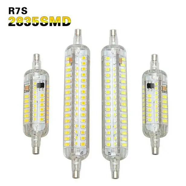 

Led R7S Light Bulb 7W 15W 78mm 118mm Silicone R7S Led Lamp SMD2835 220V 110V 120V Lampada Led Replace Halogen Floodlight