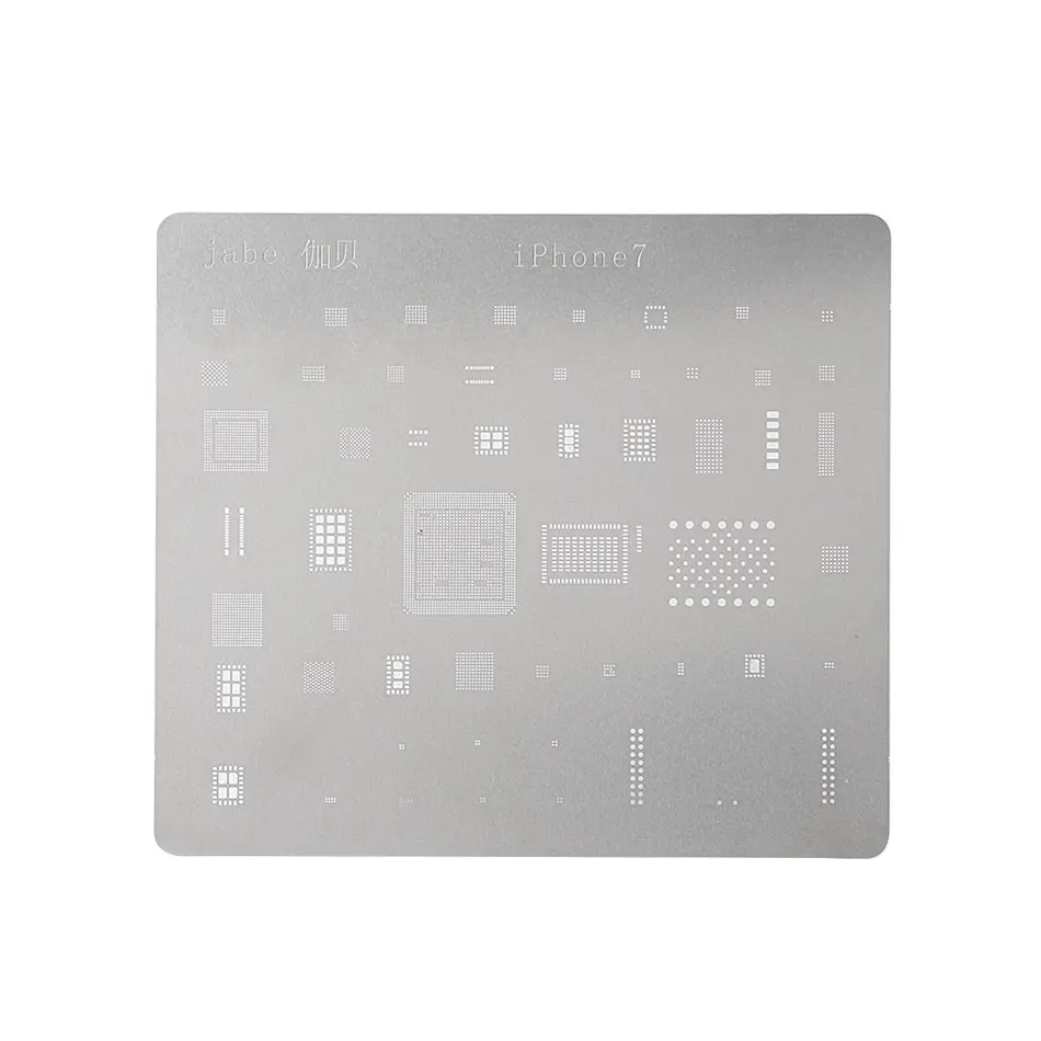 12PCS Motherboard IC Chip Ball Soldering Net Steel Plate for iPhone 7 Plus 7 6s 6 5s 5c 5 4s 4 SE Main Board CPU Repair Tool Set