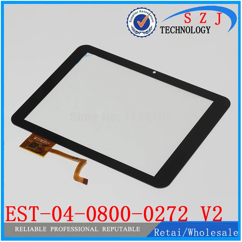 

New 8'' inch touch screen Tablet PC touch panel digitizer EST-04-0800-0272 V2 Free shipping