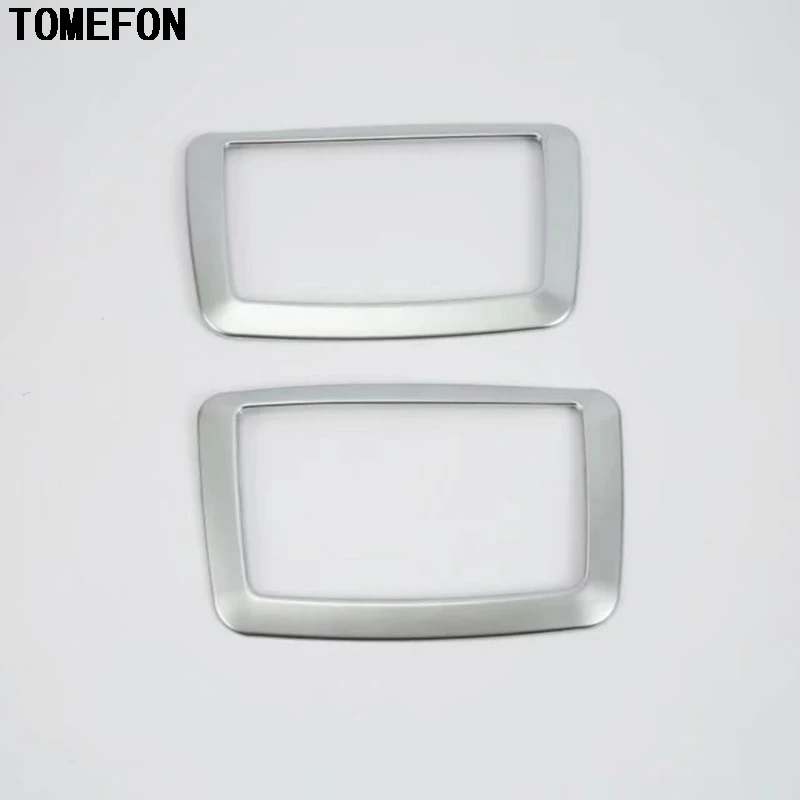 For BMW 5 series G30 2017 2018 Matte ABS Rear Make-up Mirror Frame Cover Trim Interior Accessories 2pcs