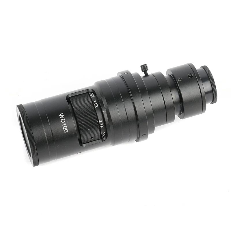 Einstellbares 180X 120X 300X 200X 130X Zoom C-Mount-Objektiv 0,7X~4,5X Vergrößerung 25mm für HDMI USB Industrie-Videomikroskopkamera – Detail 13