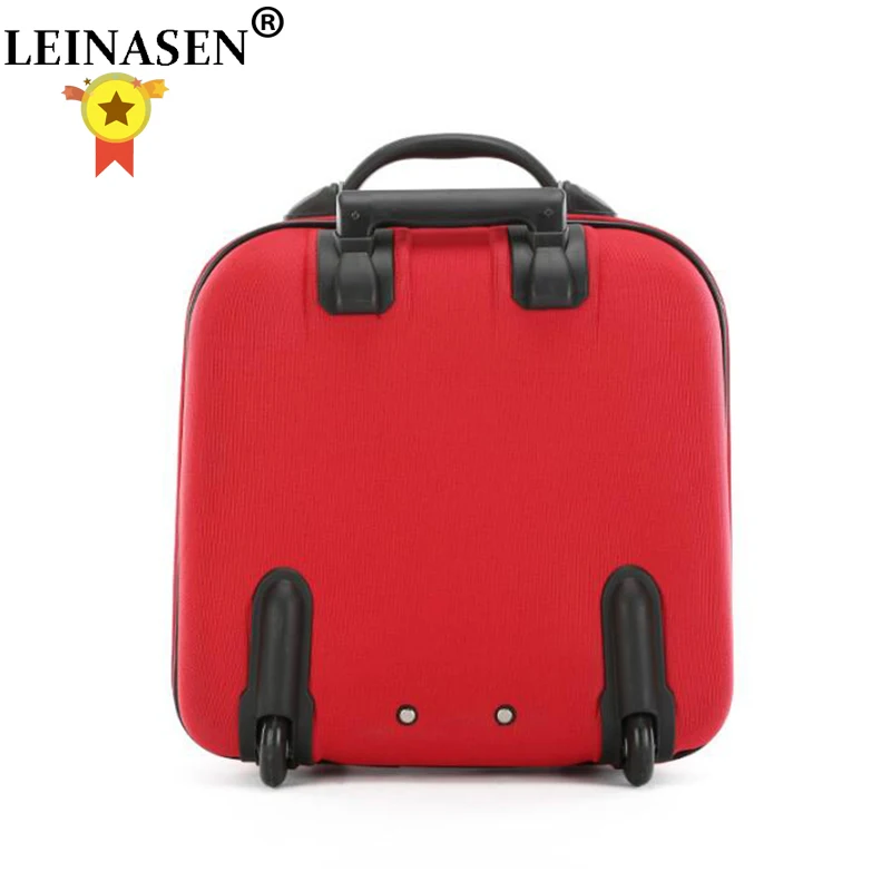 17 Inch Women Cabin Luggage Bag on wheels wheeled Bag Rolling Trolley bags Business Travel Bag For men carry on luggage suitcase