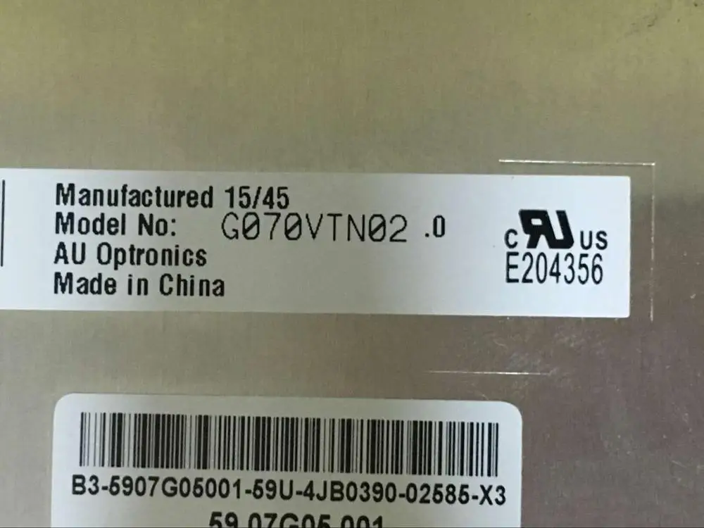 LCD screen G070VTN02.0 WDG0173-FGH-VZW01 CLAA080WK08XN