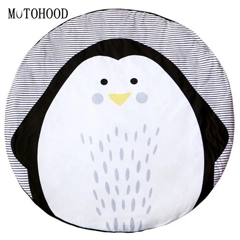 

MOTOHOOD Cartoon Penguin Animal Baby Infant Creeping Mat Cotton Blend Play Mat Blanket Play Game Mat Room Decoration 95cm