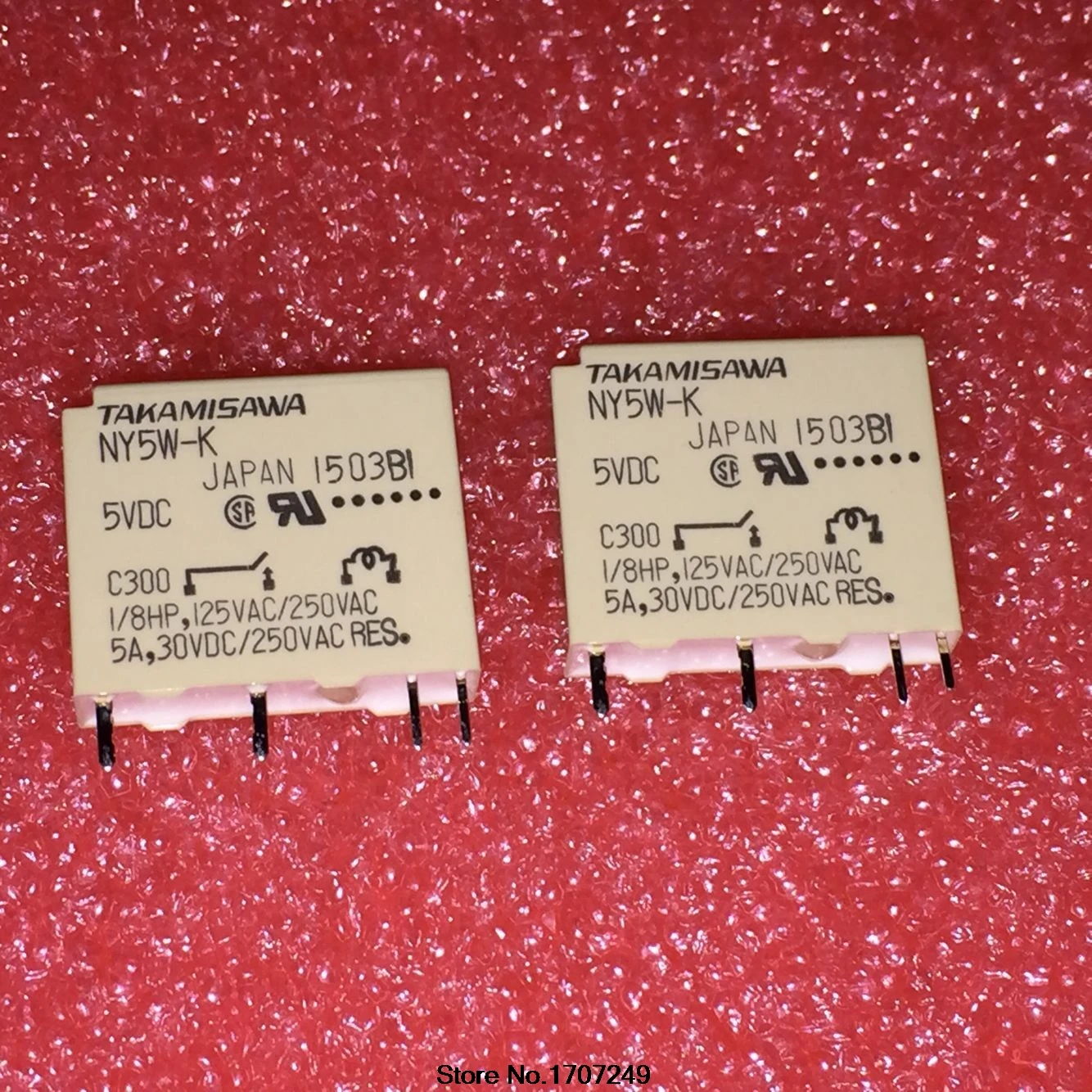 Free Shipping 100% new original relay 10pcs/lot NY5W-K 5A/4PIN/5V/