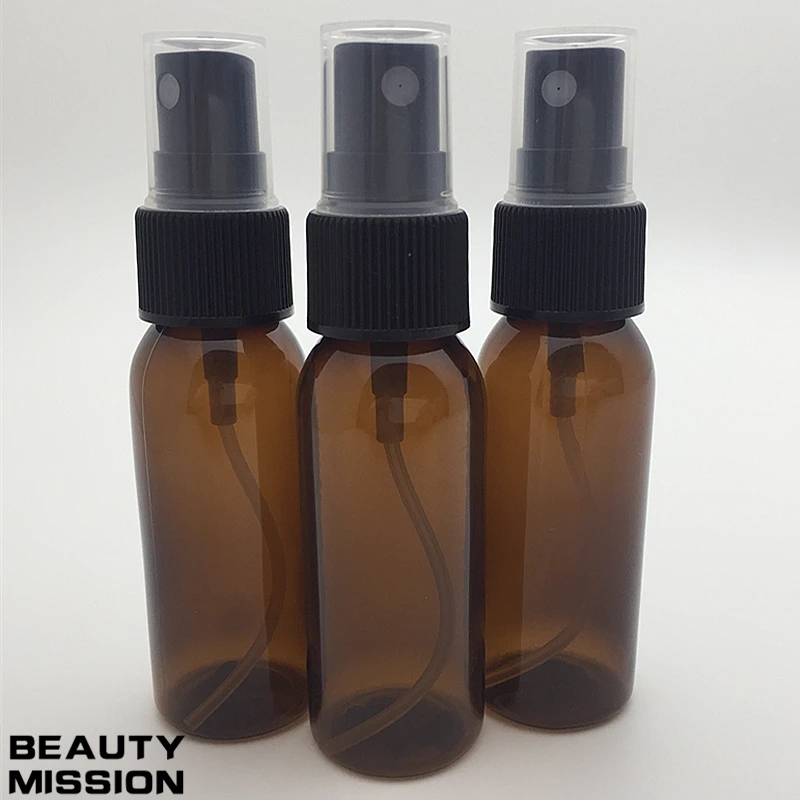 

50pcs 30ml brown spray pump bottle pharmaceutical packing bottle,30cc empty Perfume mist sprayer pump container,cosmetic bottle