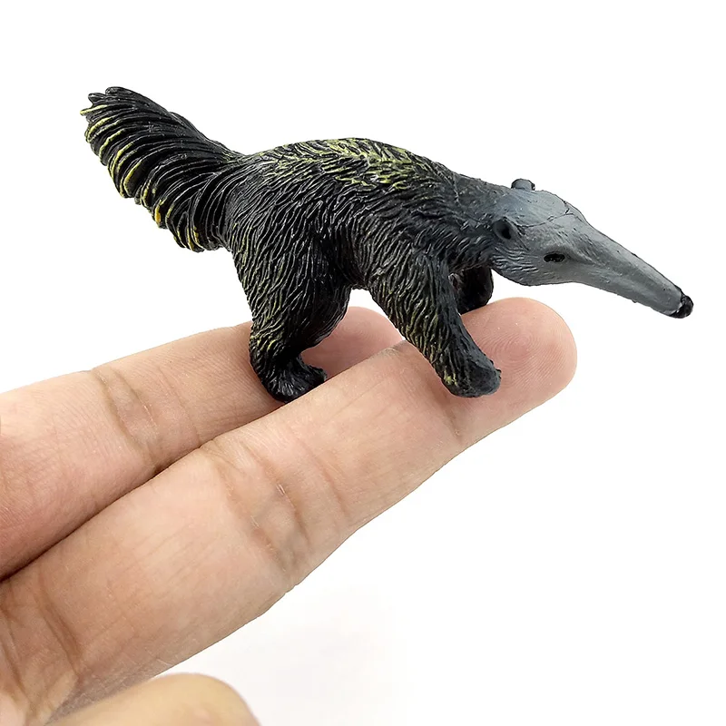 Simulation forest wild animal model one piece Badger Wolverine Anteater Beaver Bear action figure PVC toy figurine Gift For Kids