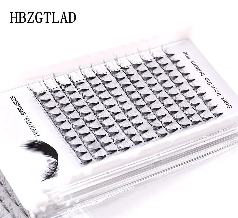 NEW 6D/7D/8D/9D/10D Russian Volume Eyelashes Extension Short Stem Pre made Fans C/D curl Mink Lash Eyelash Individual Extensions