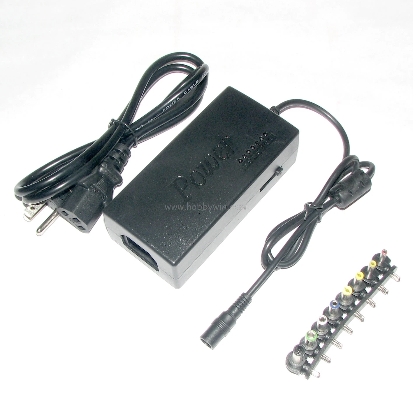 

Universal Laptop Car and Airplane AC/DC Adaptor 12V-24V 4-4.5A output multi-size plugs