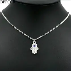 BPPCCR Red String Chokers Leather Necklace For Women Fatima Hamsa Hand Zircon Chain Gifts Maxi Necklaces mujer Collar