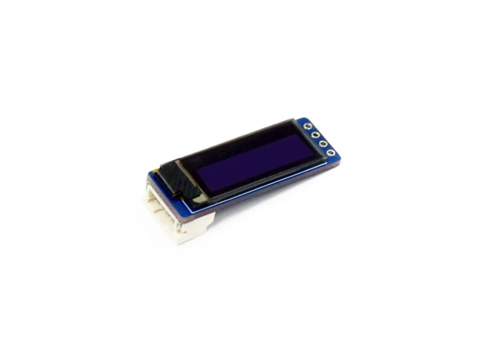 Waveshare 0.91inch OLED display Module 128x32 pixels I2C interface embedded controller 16-bit grey level,1306 Driver 3.3V/ 5V