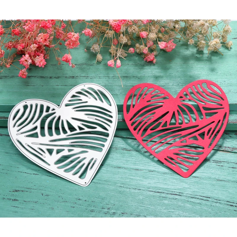 

Stripe Heart Metal Cutting Dies Stencils For DIY Scrapbooking Decorative Embossing Suit Paper Cards Die Cutting Template 2018