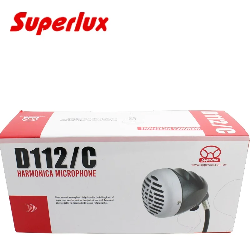 ميكروفون هارمونيكا بلوز احترافي أصلي بـ 10 فتحات عالي الجودة Superlux D112