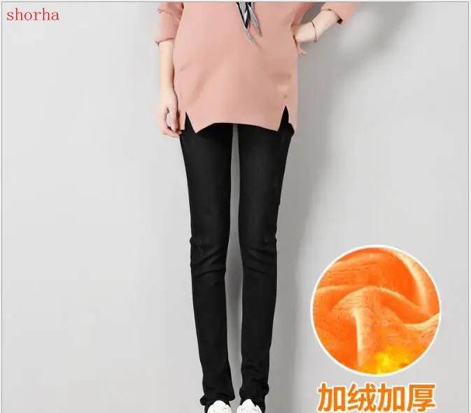 Fashion Maternity Clothes Elastic Maternity Jeans Skinny Pregnancy Pants Trouers for Pregnant Women Plus velvet winter Clothing