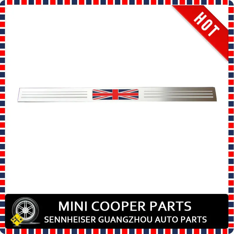 Brand New stainless steel Material UV Protected Union Jack Style Door Sill Plate For mini cooper one R56 only (2 pcs/Set)