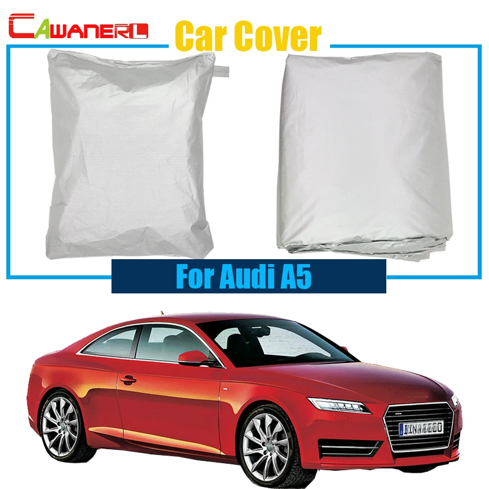 Cawanerl Full Car Cover Snow Rain Sun Resistant Cover Sun Shade Anti UV For Audi A5 High Quality !