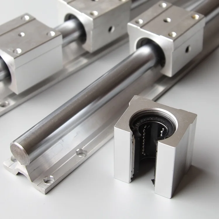 

2pcs SBR16 16mm 2000mm support linear guide rail + 4pcs SBR16UU linear slide bearing blocks CNC router parts