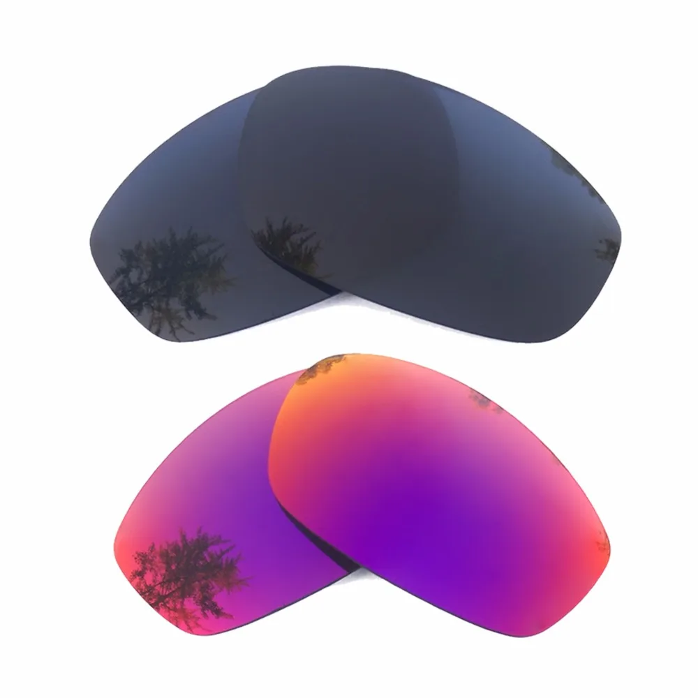 

Black & Midnight Sun Mirrored Polarized Replacement Lenses for Blender Frame 100% UVA & UVB