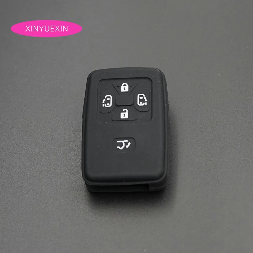 Xinyuexin Silicone Car Key Cover Fob Case For Toyota Corolla Yaris Mark Hilux Vitz Rav4 Aqua Camry Key Car-styling 5Buttons