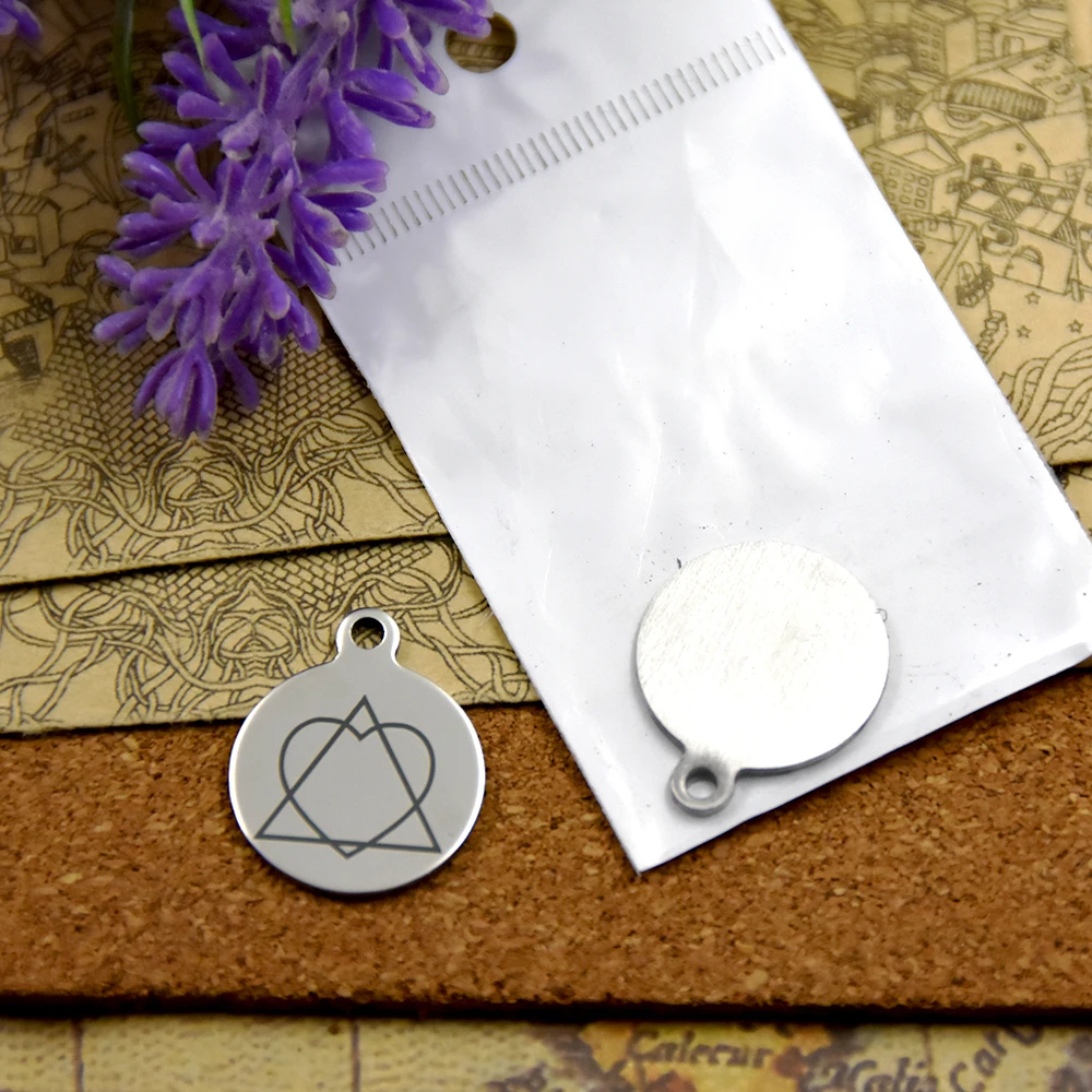 10pcs--stainless steel charms