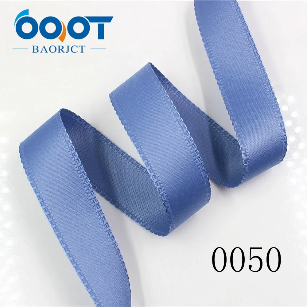 OOOT BAORJCT 181303 25mm 10 yard solid color bilateral flower ribbon Wedding decorative ribbons,gift wrap,DIY handmade materials