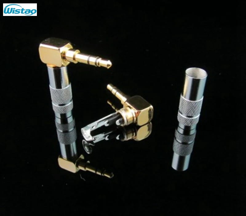 Enchufe de auriculares de ángulo recto de 3,5mm, Cable de grabación de auriculares HIFI original de Taiwán, de cobre puro, Envío Gratis