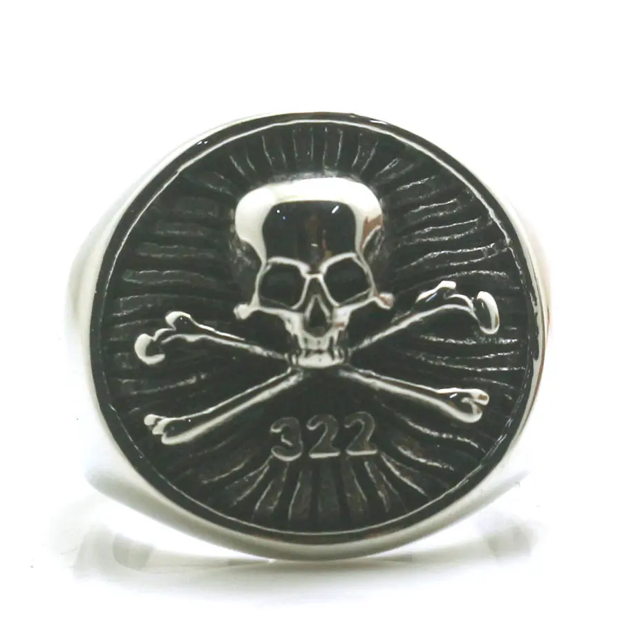 Size 6 To Size 15 Mens Boys 316L Stainless Steel Cool 322 Pirate Skull Newest Ring