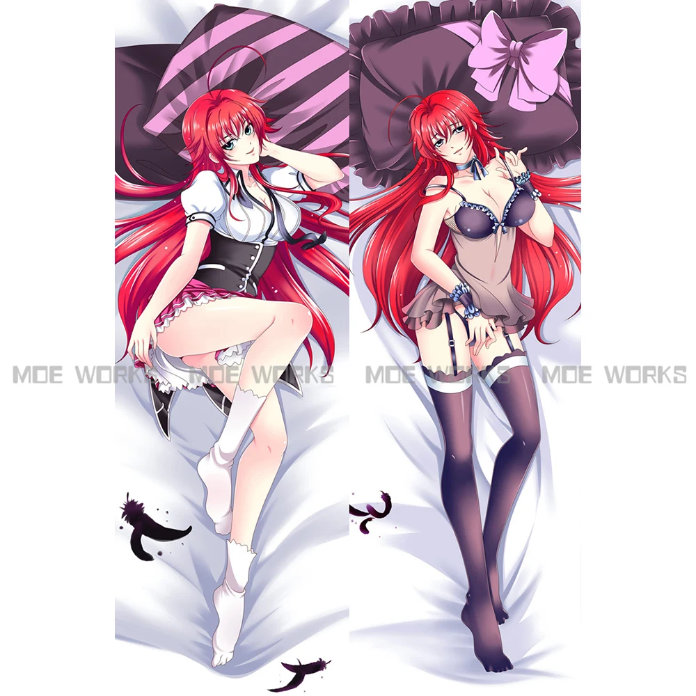 Original Design High School DxD Rias Gremory Decorative Hugging Body Pillow Cover Case Double-sided