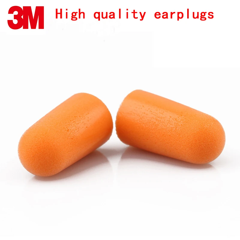 3M 1100ปลั๊กอุดหูความปลอดภัยของแท้3M Protectores Auditivos ฟองน้ำ Earplugs กันเสียง3ขายวิธีการ