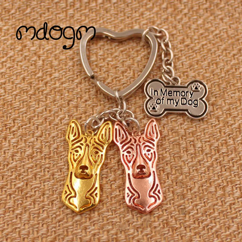 Cute Basenji Dog Animal Gold Silver Plated Metal Pendant Keychain For Bag Car Women Men Girls Boys Love Jewelry K101