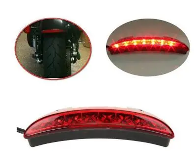 8 Led Motorcycle Racer taillight,motorbike brake lights,rear fender edge warning lights for Harley Sportster XL883/1200