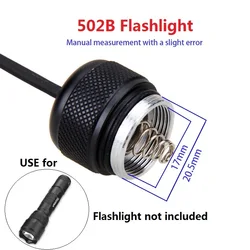 Remote Pressure Switch Controller Rat Tail Switch for 502B IR Night Vision Hunting Flashlight Torch Light