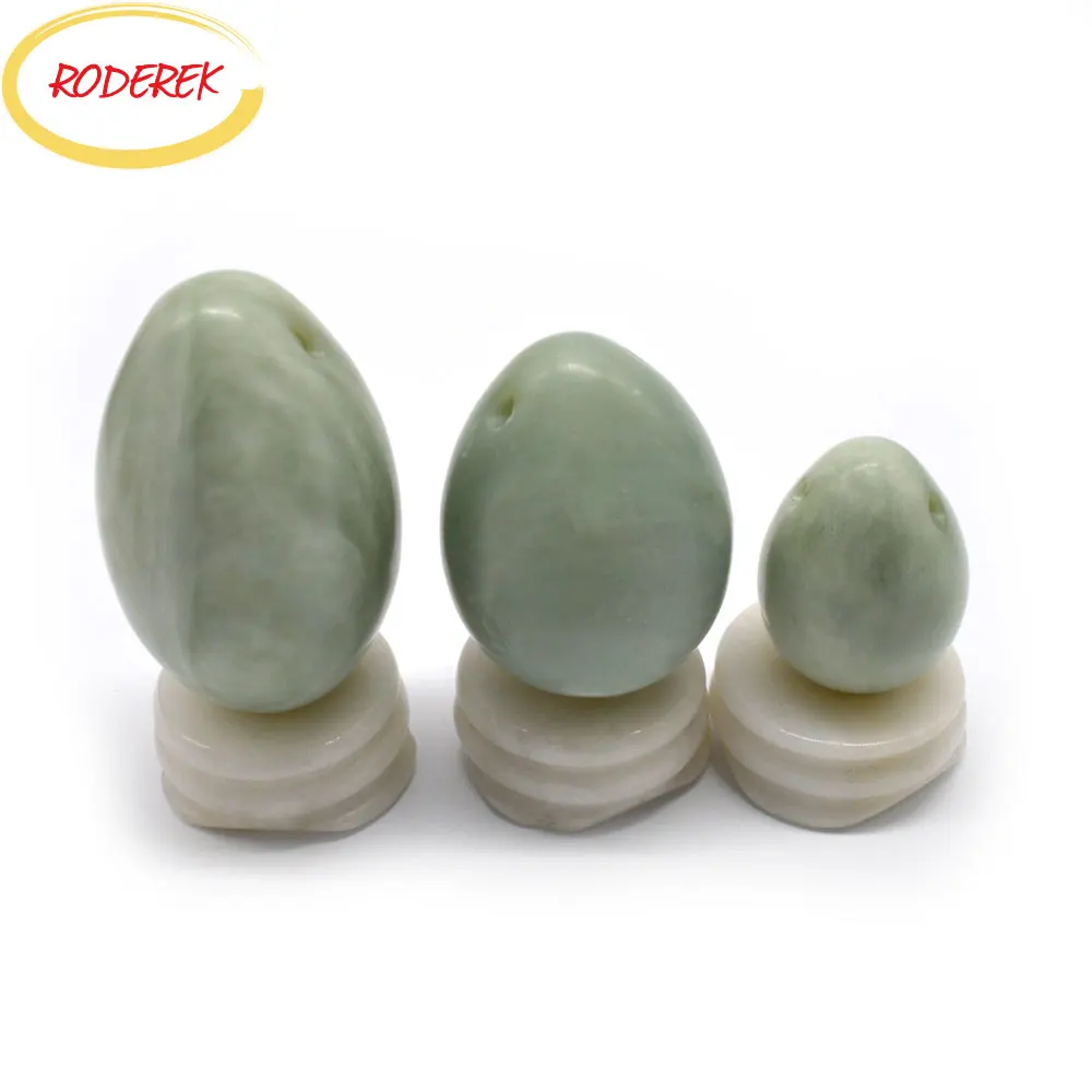 Natural Jade Yoni Egg Set Exercise Xiuyan Jade Egg Vagingal Exercise Stone Massage Tool Health Care