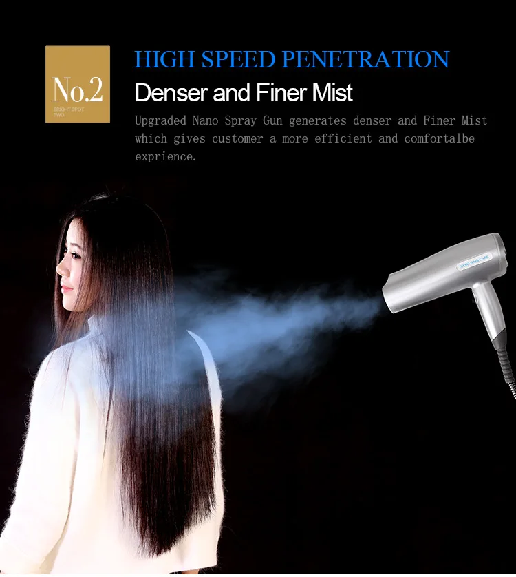 New Arrival Nano Hair & Scalp Caring Machine, Hair Steamer, Finer Mist, Quickly heating, Heating machine, S68-III