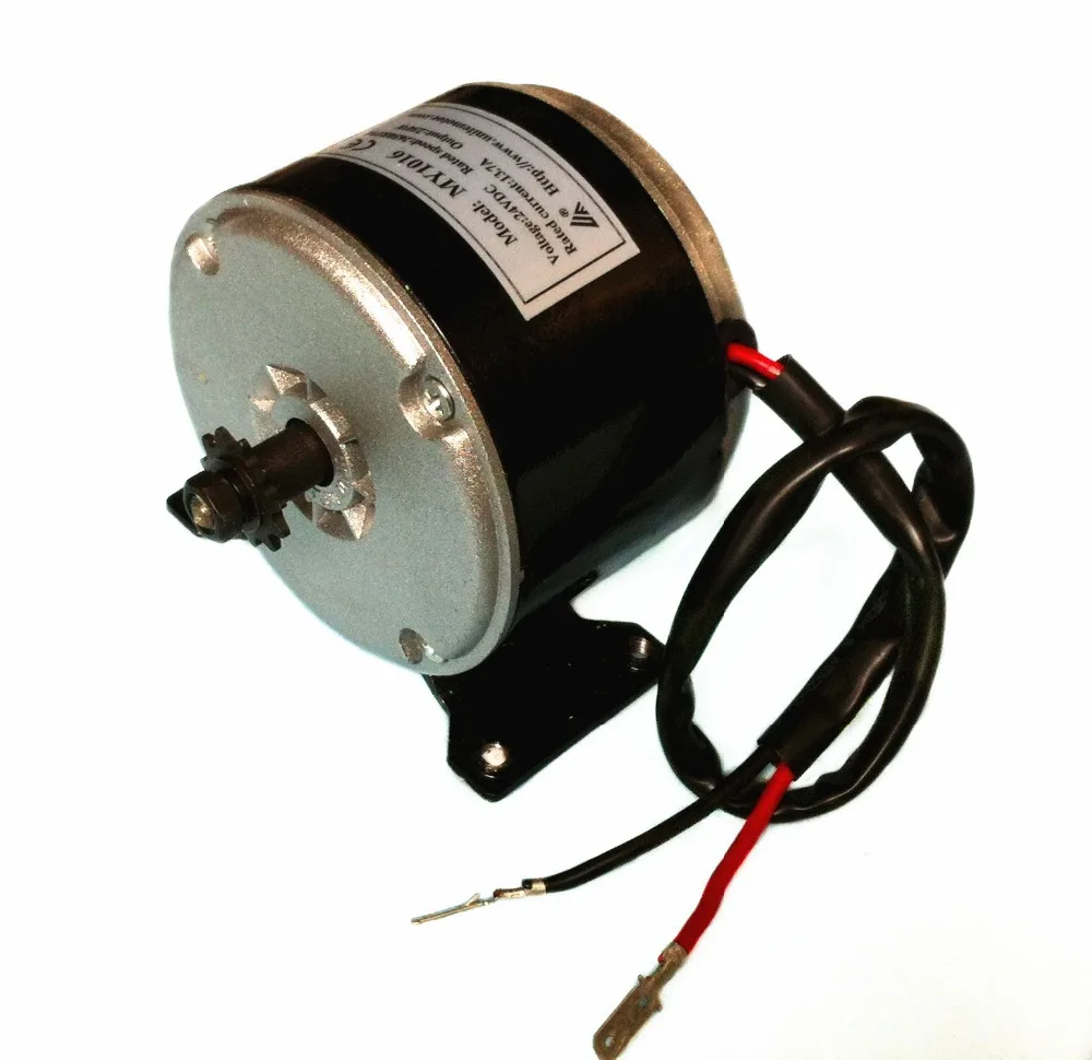 Silnik szczotkowy 250W DC 12V 24V 36V 11T o wysokiej prędkości, silnik szczotkowy MY1016, silnik prądu stałego z magnesami trwałymi