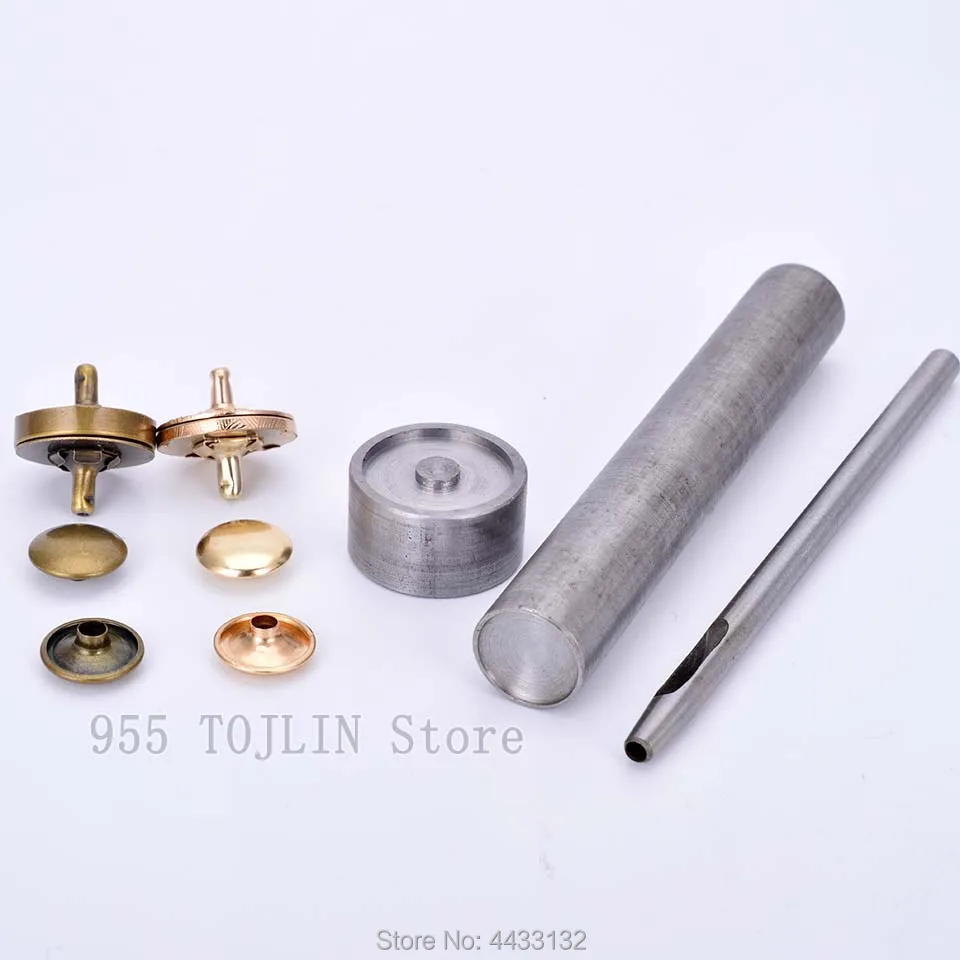J-14mm18mm Magnetic snap fasten Leather Craft mould Snap Fastener Buttons Installation Tool Hand Punch Tool DIY Accessories