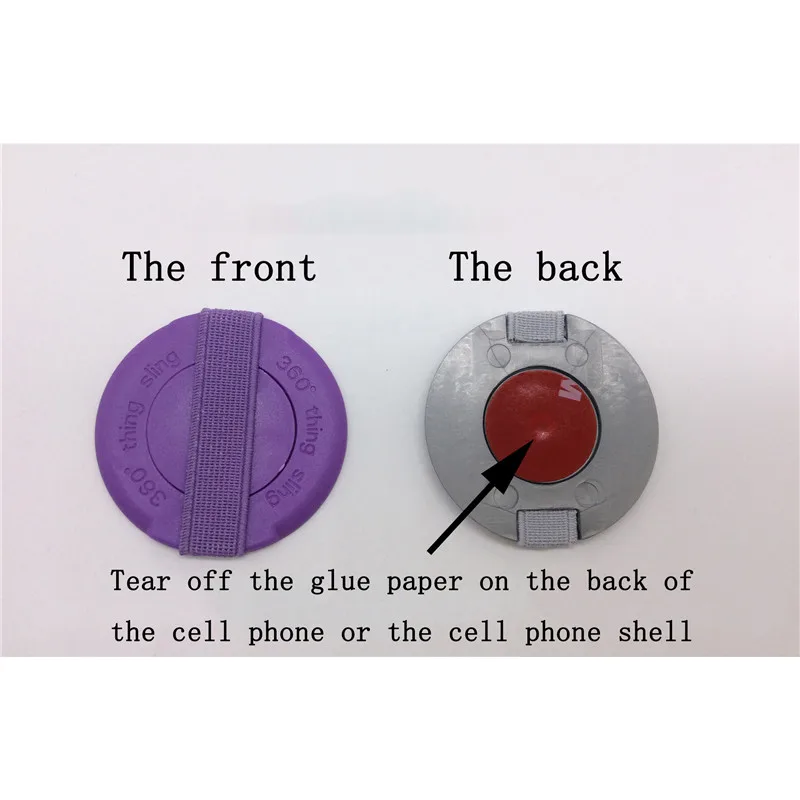 SIANCS Round Finger Sling Grip Elastic Band Strap  for iPhonexs  huawei Samsung Tablet Pad  Universal Phone Holder  Stand