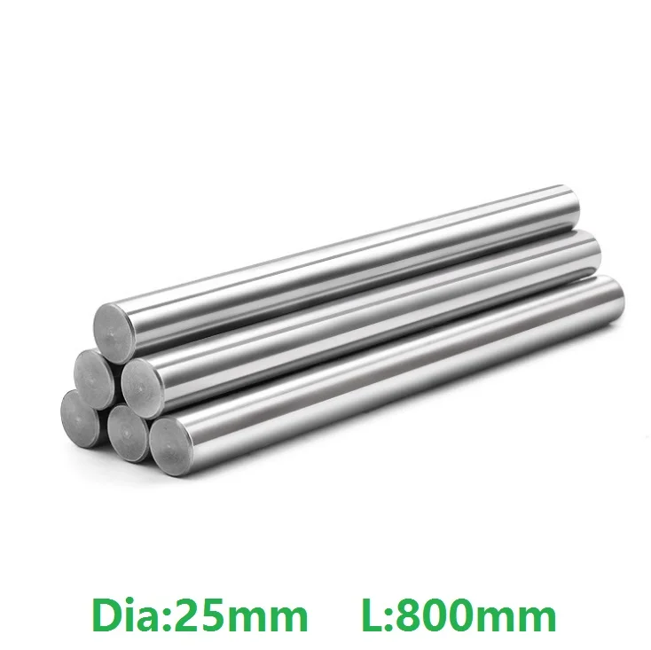 

4pcs/lot 25mm linear shaft 800mm long 25x800mm chromed plated hardened shaft rod bar CNC router