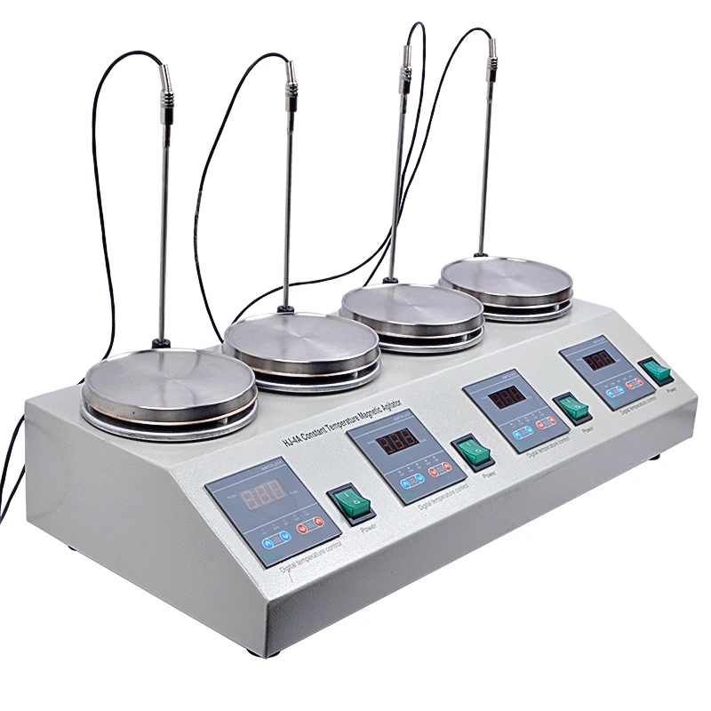 

4 heads multi unit Digital display thermostatic Lab magnetic stirrer mixer hotplate blending mixing stirring machine agitator