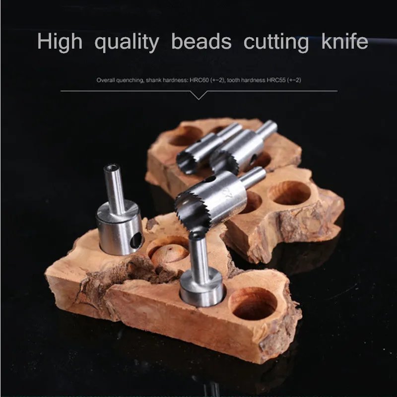 Fine Tooth Bead Knife Drill Bracelet Tool Ball Knife Wooden Bead Knife Round Turning Tool Bead Shaping Knife Blade 6-60mm