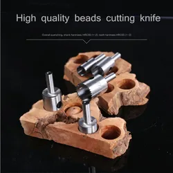 Fine Tooth Bead Knife Drill Bracelet Tool Ball Knife Wooden Bead Knife Round Turning Tool Bead Shaping Knife Blade 6-60mm