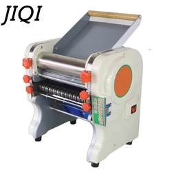 JIQI Electric Noodle Pressing Machine Commercial Stainless Steel Spaghett Noodle Maker Roller Dough Cutter Wonton Dumpling EU US