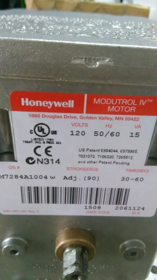 M7284A1004 17Nm Honeywell Damper Actuators Modutrol Motor For Burner New Original