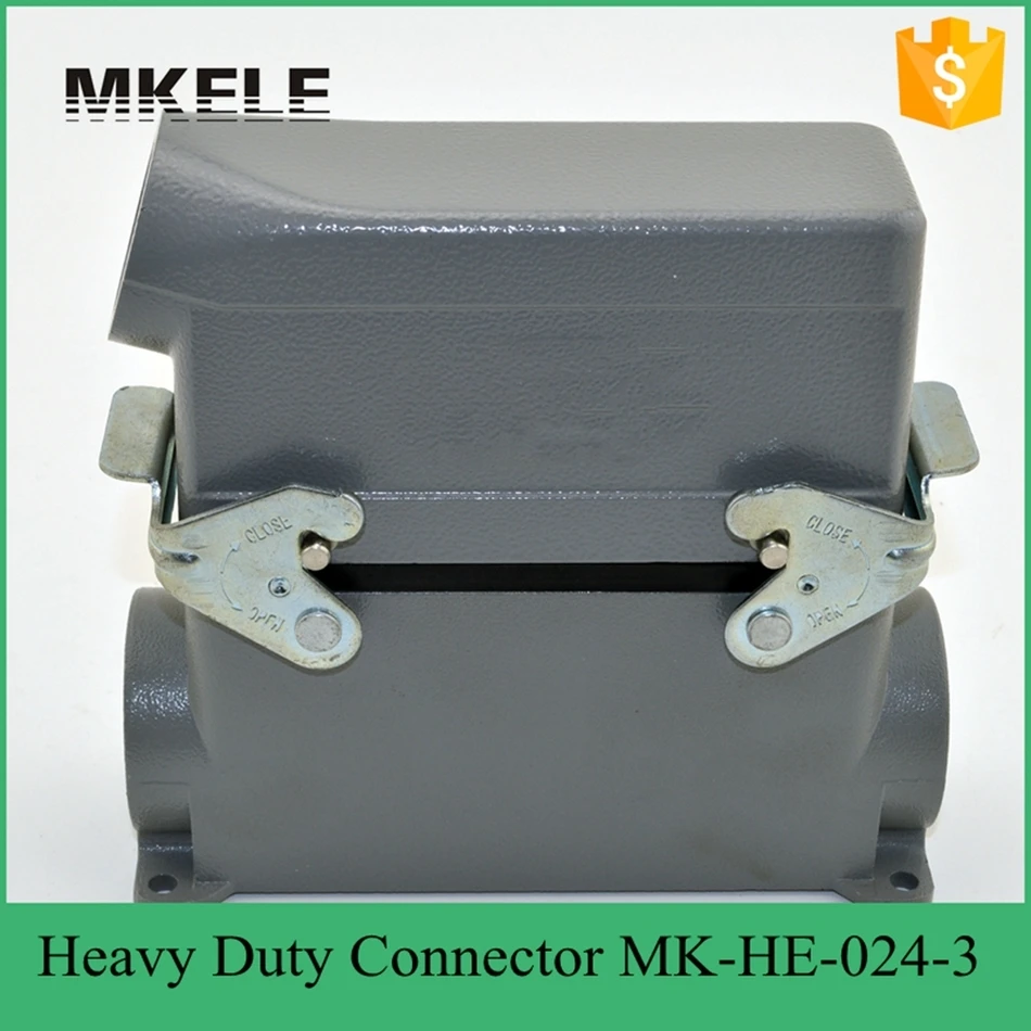 24PIN 16A Waterproof  IP67 Heavy Duty Connector 24 Core Aviation Plug Flame Retardant MK-HE-024-3