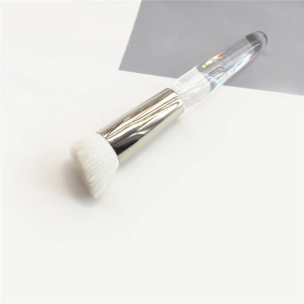 Perfect Face Brush 71 - Soft A++ Goat Hair All-in-one Angled Brush for Foundation Powder Cream bronzer highlighter blush