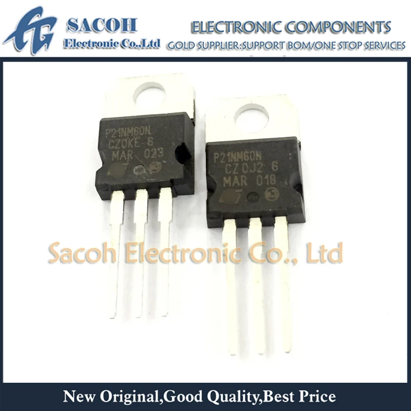 

Refurbished Original 10Pcs/Lot STP21NM60N P21NM60N OR STF21NM60N OR STB21NM60N TO-220/220F/263 17A 600V N-Channel MOSFET