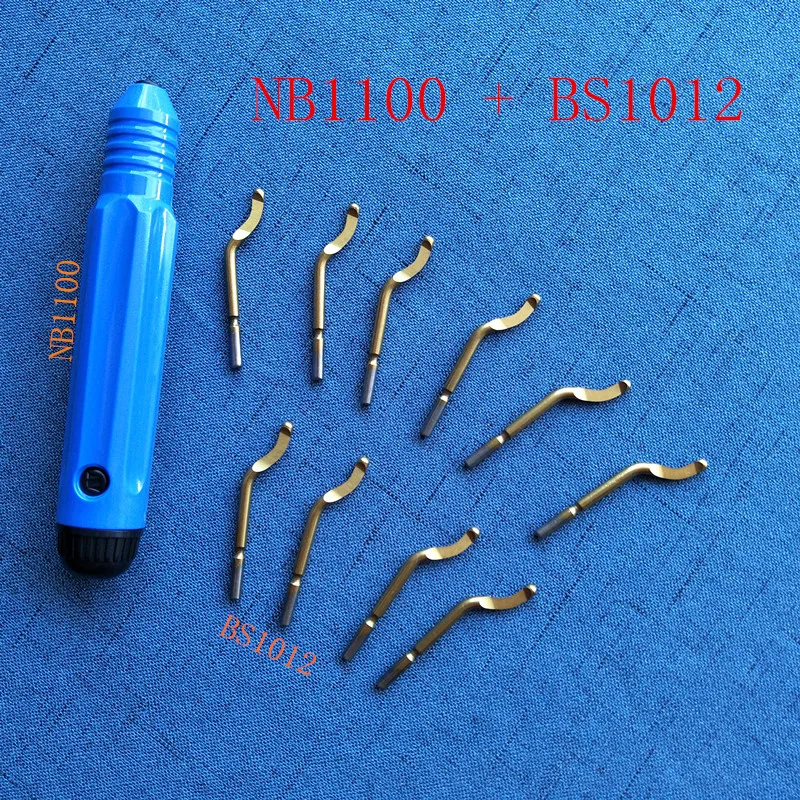 NB1100 NB8100 Plastic Burr Handle with  BS1010 Blades Knife Set Hand Deburring Tool Edge Cutter Trimming Knife Scraper Handle